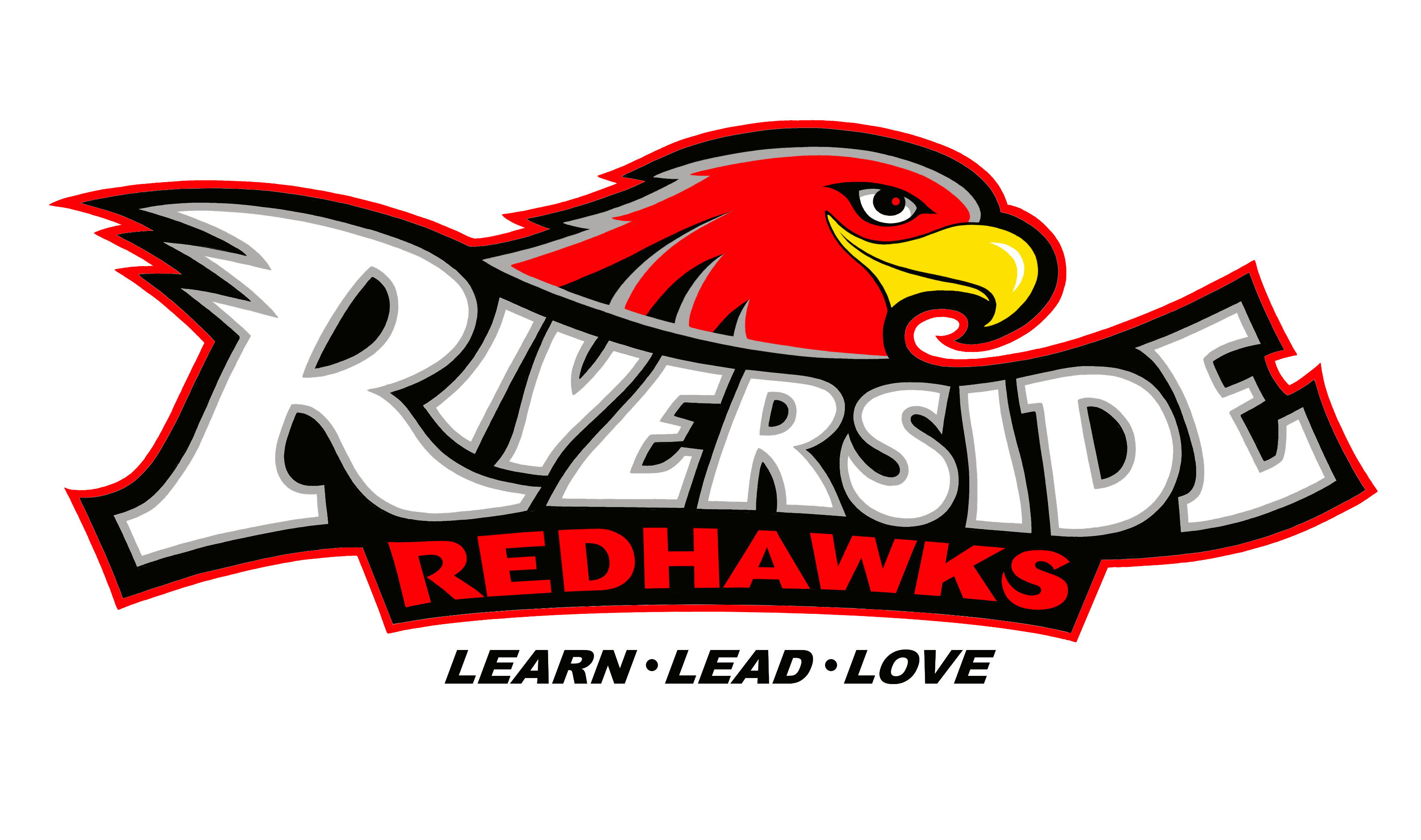 School Logo Riverside Redhawks Color Logo